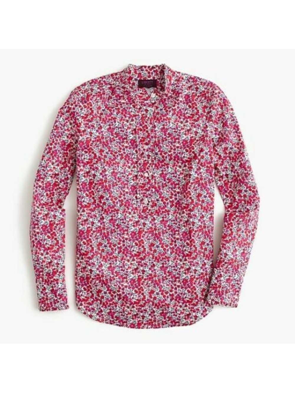 J. Crew x Liberty London Floral Ruffle Popover Top Shirt